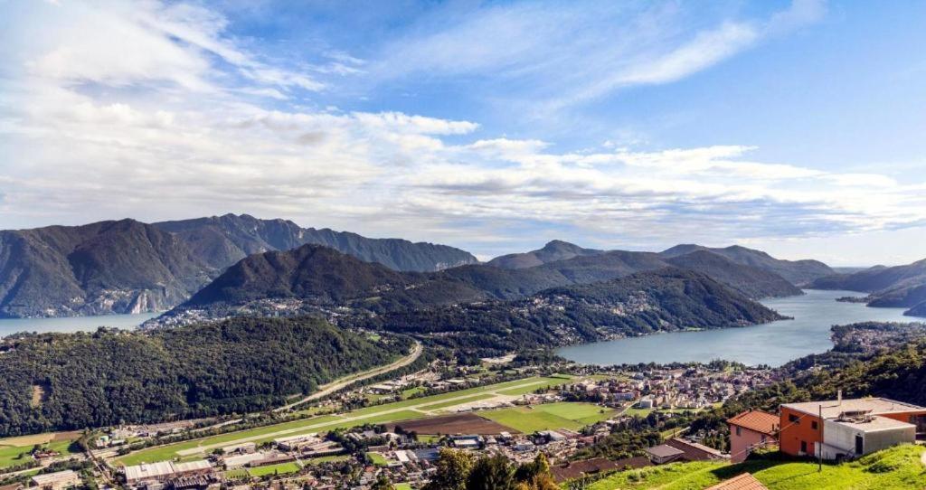 The View Cademario Lake Lugano Apartment With Private Parking & Self Check-In Luaran gambar